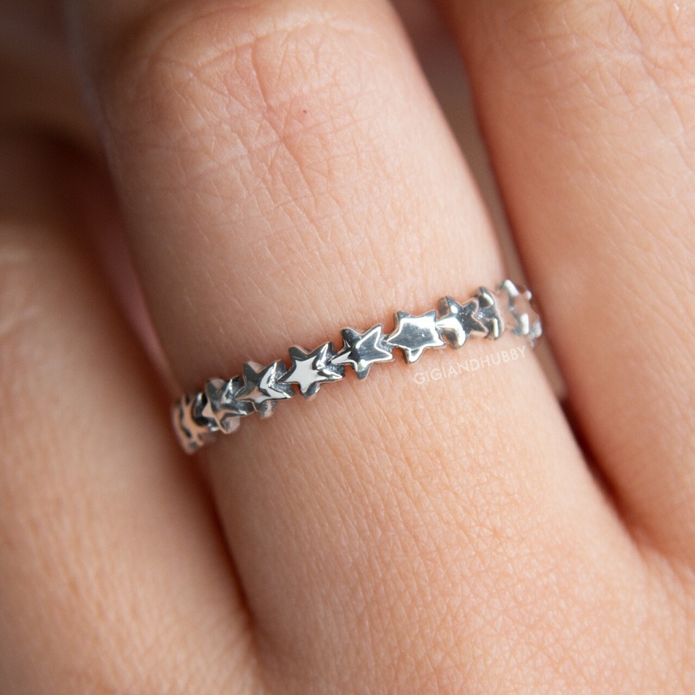 ⭐️NEW Infinity Star Ring on Sterling Silver 925